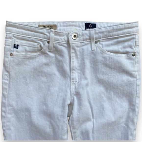 AG Adriano Goldschmied White The Prima Mid-Rise Cigarette Jeans Size 26 - Picture 4 of 16